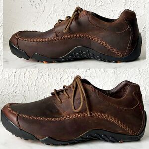 Wolverine Moccasin Toe Lace-Up Oxfords Men's 7.5 Extra Wide Brown Leather Shoes